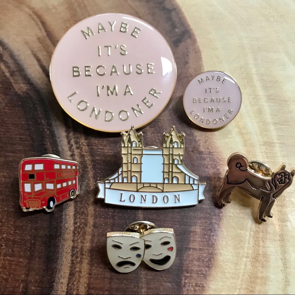Burberry Button Pin Set - Picture 1 of 3